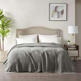 Ink Ivy 691060465757 Bree Knit Throw Blanket For Bed Sofa And Couch Lightweight Breathabl