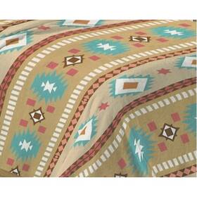 Interloper 640813498061 Aztec Blanket Multicolor King Size 2-ply Thick And Heavy Flannel