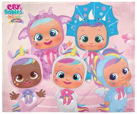 Cbmt0024bl Intimo Cry Babies Super Soft And Cuddly Plush Fleece Throw Blanket