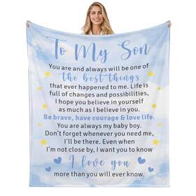 Zwq-014 Istutzen Son Christmas Blanket Gifts From Mom Dad 50x60 Inch Throw Bedding Present
