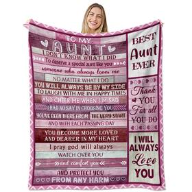 Itv001 Itvgekp Aunt Gifts Blanket Best Ever For Aunts From Niece Nephew
