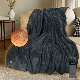 Jartoo 753750658075 Nano Heated Blanket Electric Throw Portable Washable Shawl Wraps - 24