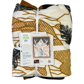 1841-9168 Jas No Sew Throw Kit Blanket Fleece Deer New 72x60 Inches Double Sided Anti Pill