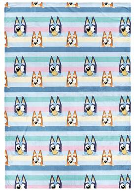 Jay Franco 032281434045 Bluey And Bingo Plush Throw Blanket - Measures 46 X 60 Inches Super Soft St