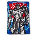 Jay Franco Transformers Optimus Prime Plush Micro Raschel Twin Throw Blanket 62 X 90 New 073558691785