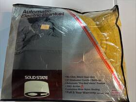 1191-92-f Jc Penney Vintage Golden Manor Full Size Electric Blanket Dual Control Solid St