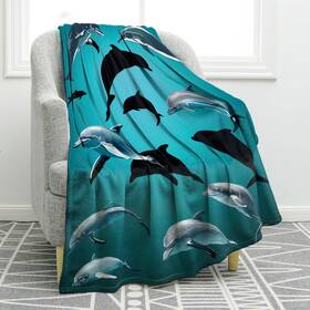 Jekeno 702103635836 Dolphins Blanket Ocean Gifts Throw For Adult Kids Nautical De Jekeno 702103635836 Dolphins Blanket Ocean Gifts Throw For Adult Kids Nautical De