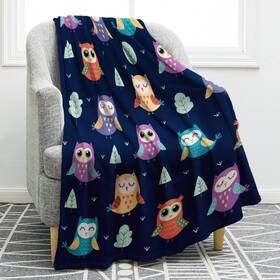 Jekeno 702103991833 Owl Blanket Gifts For Women Men Kids Girls Mom Halloween Christmas Birthday G