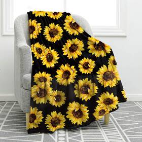 8-006 Jekeno Sunflower Gifts Blanket For Women Girls Sunflowers Decor