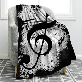 Blanket-1109 Jekeno Music Note Gifts Blanket For Women Men Throw Blankets Teacher Adult Kids