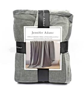 Jennifer Adams 810055659463 Chenille Corduroy Throw 152 Cm X 177 60 Inch 70