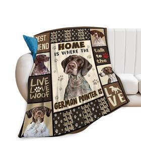 Jerkboo 522899996884 German Shorthaired Pointer Gifts And Decor Cute Dog Throw Blanket - Soft Warm C