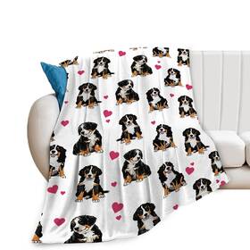 Jerkboo 748174982208 Bernese Mountain Dog Blanket Gifts And Decor Cute Th