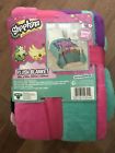 Jf21127wc Moose Girls Shopkins Super Soft Blanket Plush New Love Happy