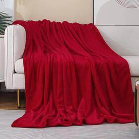 Jiahannha 445023825873 Red Throw Blanket Decorations Thin Fleece 50 Inch X60 Super Soft C