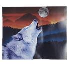 Jm04a Private Label Howling Wolf Fleece Throw Blanket Wolves 342233422380 Jm04a Private Label Howling Wolf Fleece Throw Blanket Wolves 342233422380