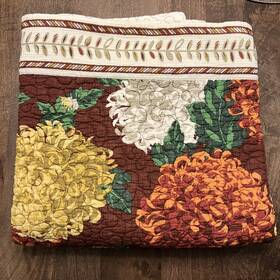 John Derian X Target 197543135723 Mum Flower Quilted Throw Blanket 50 Inch 70 Fall Harvest