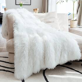 Uszy002 Joniyear Extra 2.8 Inch Long Hair Fluffy Faux Fur Throw Blanket 50 X 60 Luxury Soft Dec