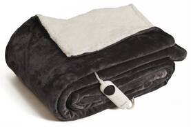 27274-brn02 Journey Companion Heated Blanket 62 X 84 Color Brown New