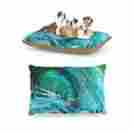 Js2012adb01 615872069903 Kess Inhouse Josh Serafin Natural High Blue Green Dog Bed
