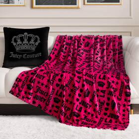 Jyw000207 Juicy Couture Luxurious Throw Blanket For Couch - 50 Inch X 70 Inches Crown Royal