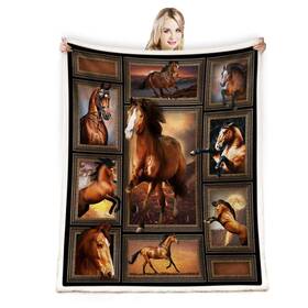 Y-12-tjl-smr-150x200 Juirnost Horse Print Throw Blanket - Cozy Warm Comfy Fluffy For Bed Couch Living Room