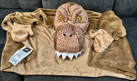 Jurassic World 073558836148 Hooded Blanket Costume Wrap T Rex 32x50 Inch Hand Pockets