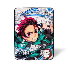 Demon-bl-29205 Just Funky Demon Slayer Tanjiro Kamado Fleece Throw Blanket 45 X 60 Inches