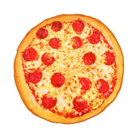 Jf-bl-15867-smnd.02 Just Funky Pepperoni Pizza Round Throw Blanket