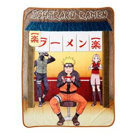 Naru-bl-27819-smnd.03 Just Funky Naruto Eating Ramen 45 X 60 Inch Fleece Throw Blanket