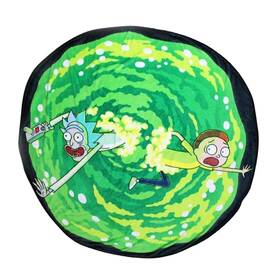 Just Funky Rm-bl-18579 Rick And Morty Round Portal 48 Inch Fleece Throw Blanket