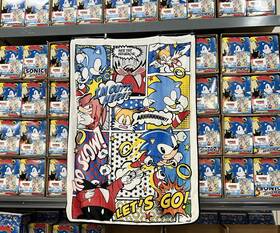 Sh-bl-38623-sts.01 Just Funky Sonic The Hedgehog Throw Blanket Knuckles Tails And Fleece 45x60 Inch