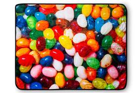 Smnd-bl-30275 Just Funky Jelly Bean Fleece Throw Blanket 45 X 60 Inch Cozy Lightweight