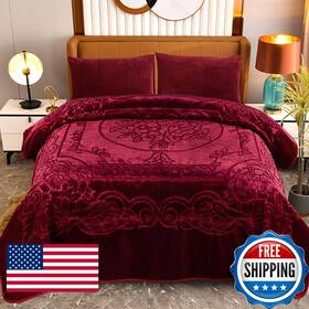 B0dk781m8l Jyk 9 Lbs Heavy Fleece Blanket King Size Bed 85 X 95 Soft And Thick