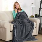 K10008 Brookstone Nap Textured Throw 883594057212