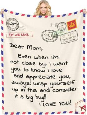 Kangeroo Express 705353905957 Throw Blankets Anniversary Birthday Gift For Mom From Daughter Son Dear Bla