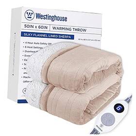 Wh-hsf50-ivory Kata Electric Blanket Christmas Heated Throw 6 Heating Throw50ftftx60ftft Ivory