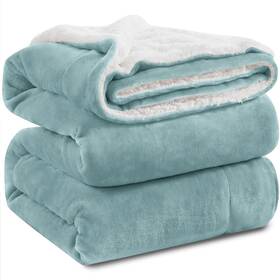 Sfbki16 Kawahome Sherpa Fleece King Size Blanket For Bed - Extra Warm And Heavy Thick