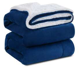 Sfbki2008 Kawahome Sherpa Fleece Blanket King Size Winter Heavy Thick Bed Extra Warm Super Soft 500