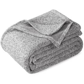 Wb1qu6023 Kawahome Sweatshirt Blanket Queen Size For Bed Jersey Knit Lightweight Thin