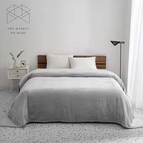 12311600073 Keeco Llc Serta So Huge Oversized Fleece Blanket 10 Feet X Grey Fast Shipping