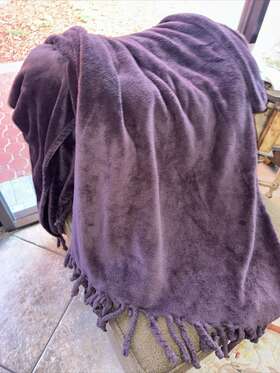 Kennebunk Home Bedford Collection 810383031115 Cottage 50x60 Throw Purple Color