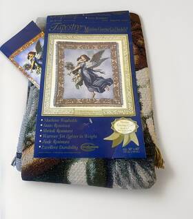 Kensington Row Home Collection 036663880017 New Tapestry Throw Blanket - 50 Inch X 60 Nwt Guardian Angel Masterpiece