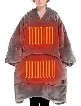 Kfydhc0624 Kfubuo Heated Electric Wearable Blanket Throw Battery Operated Portable Usb Cordless