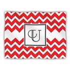 Kih044dab01u Kess Inhouse Original Monogram Chevron Red Letter Pet Dog Blanket
