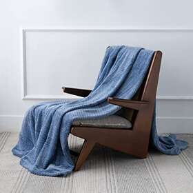 Kingole 735899655375 Flannel Fleece Luxury Throw Blanket Sapphire Blue King Size Jacquard