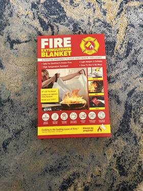 Klear Concepts 850000321434 40 Inch X Emergency Fiberglass Fire Blanket Home Office Kitchen Safety