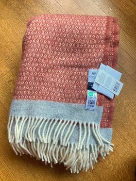 Klippan 340032246599 New W Tags Sweden Eco Wool Throw Blanket 73 Inch X 51 Fringe Soft And Warm