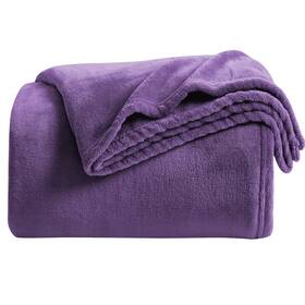 B0b9wshts4 Kmuset Super Soft Silky Flannel Fleece Throw Blanket Purple M All-season Lightwe
