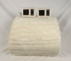 3670kcz Kn90 Satin Stripe Microplush Company Queen Heated Blanket Cream Store
